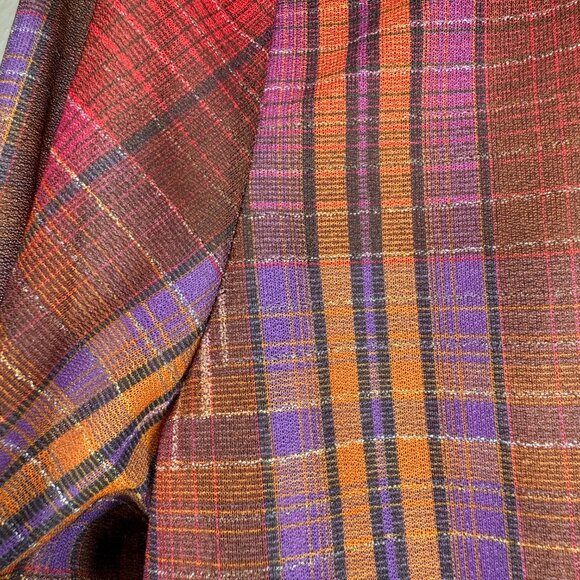 Vintage Blouse 70s Miss Capri Check Plaid Secretary Bow Blouse | Small - Picture 10 of 13